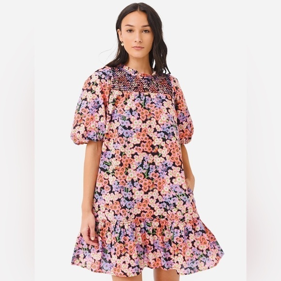 Banjanan Nicole Peplum Babydoll Dress - Picture 1 of 7